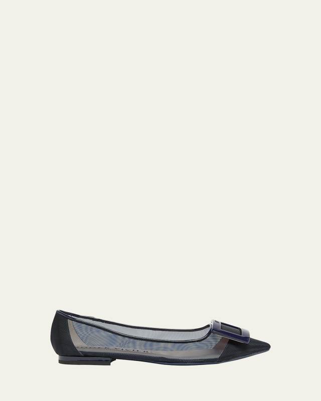 Gommettine Net Ballerina Flats